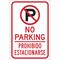 Brady No Parking Sign, 18"H, 12"W, Aluminum, 141819 141819 - alternate 1